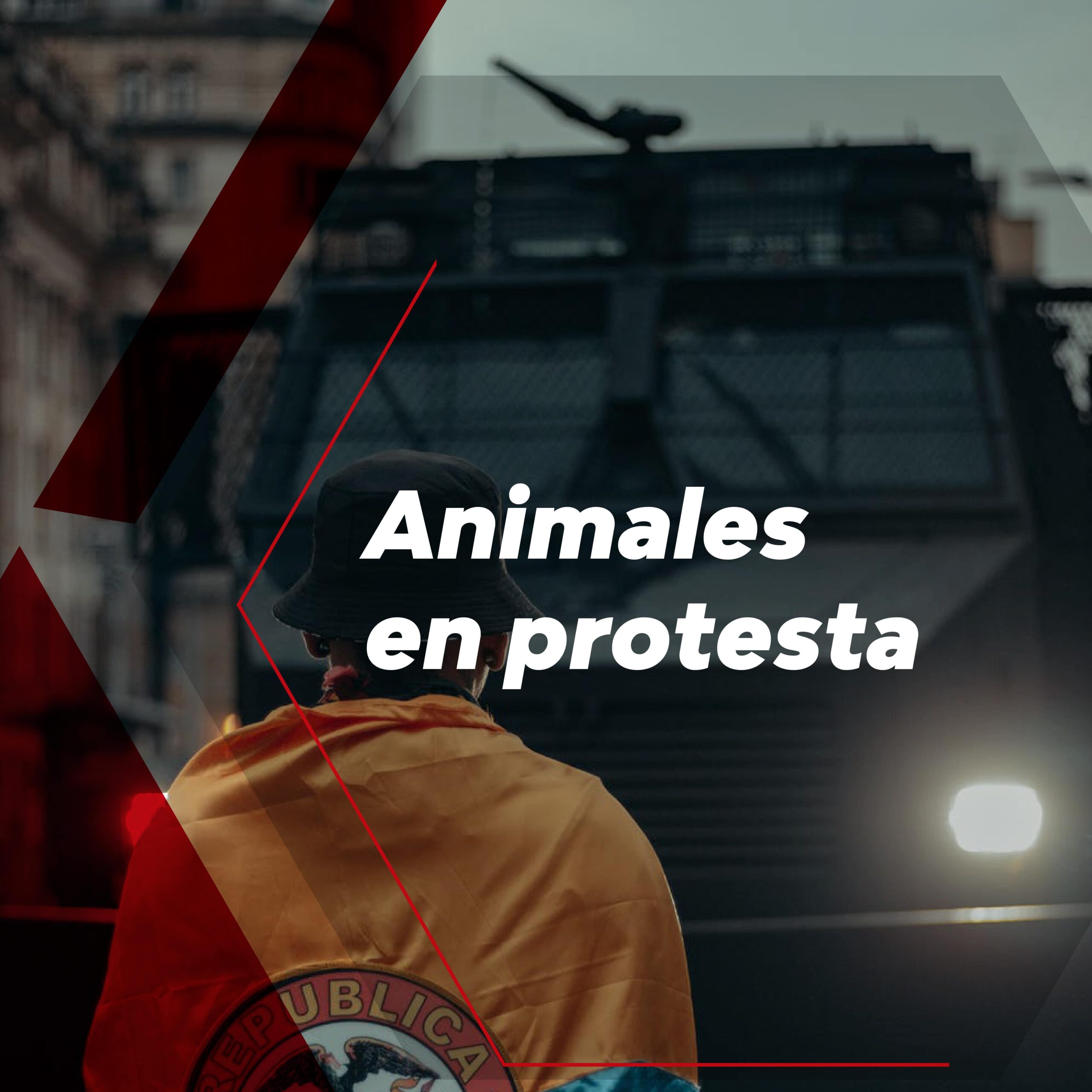 Animales protesta policia