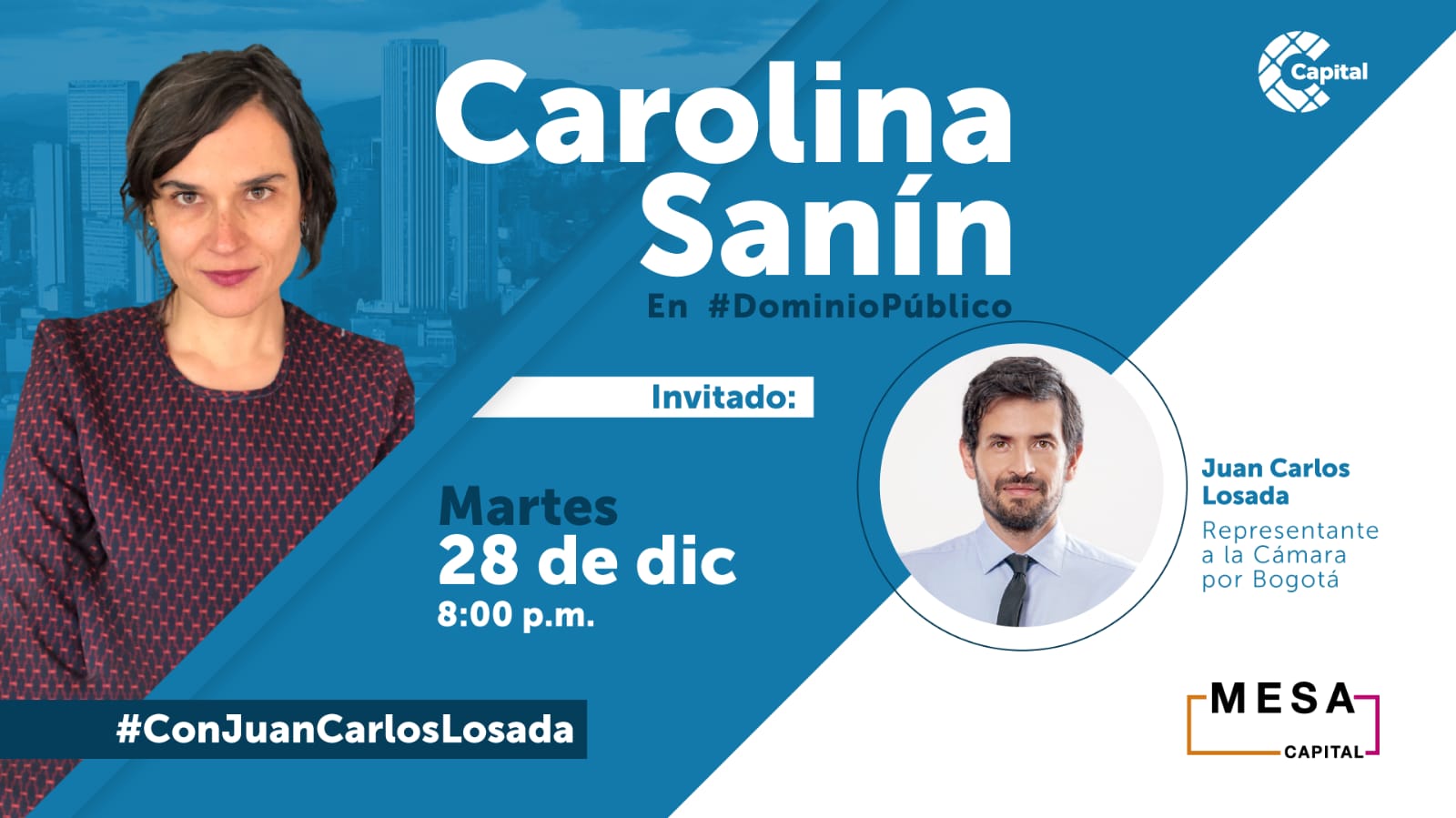 #DominioPúblico Carolina Sanín entrevista a Juan Carlos Losada